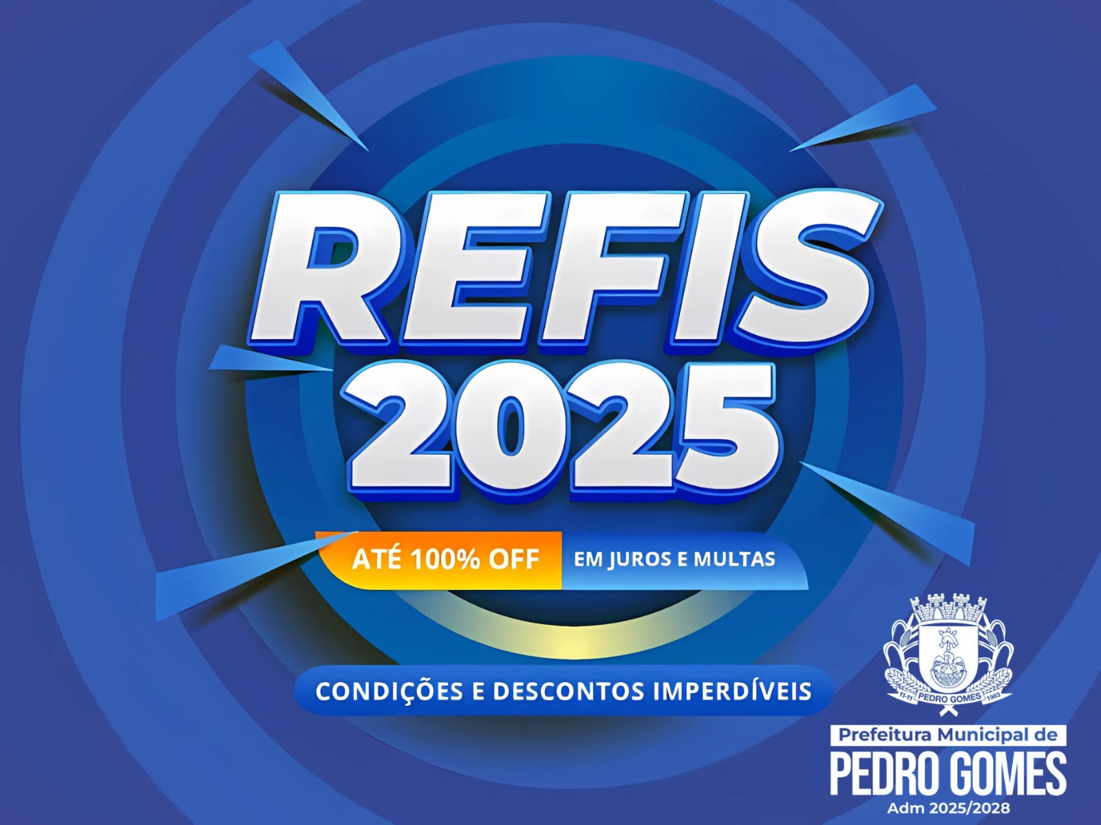 IPTU: Contribuintes que optarem em renegociar seus débitos junto a prefeitura de Pedro Gomes ganhará até 100% de Desconto